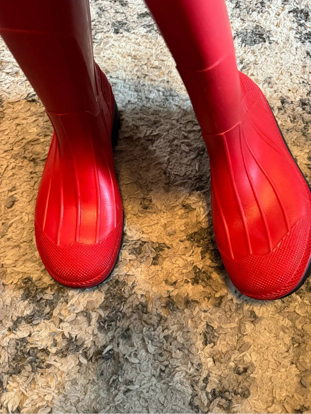 Red mens northerner size 8 Waterproof Rain Boots